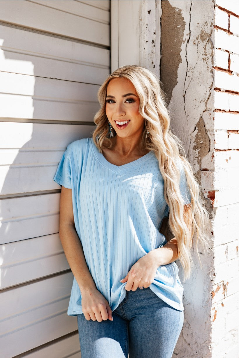 Relaxed Ribbed Top
