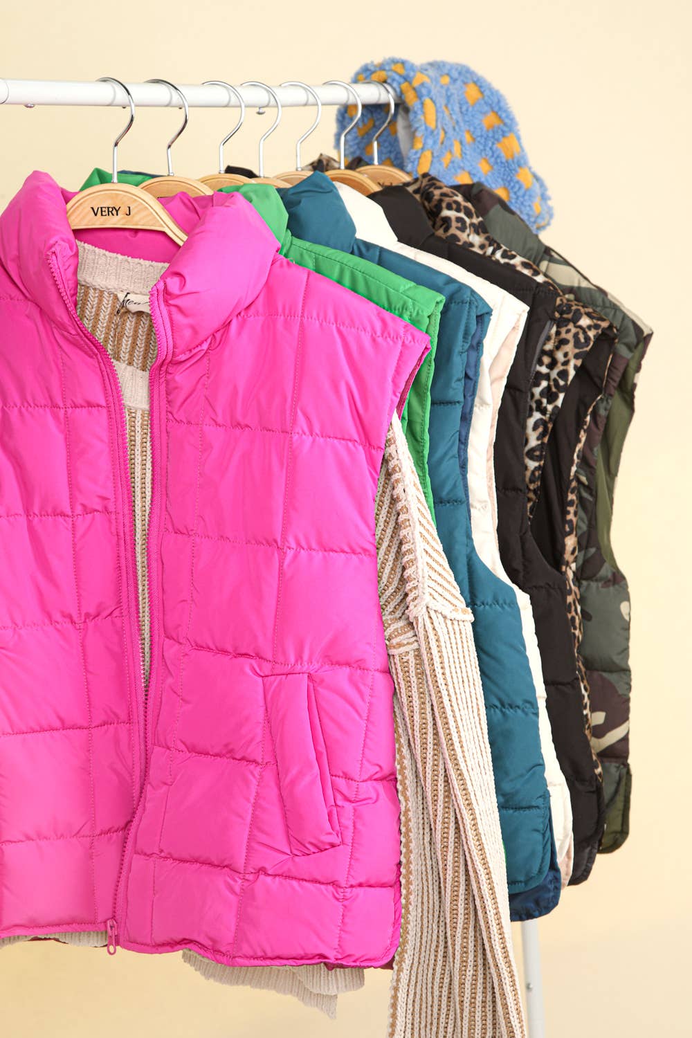 Solid Puffer Padded Warm Vest