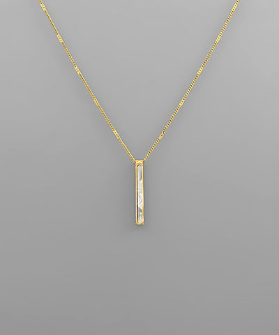 Bar Pendant Necklace