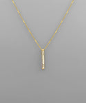 Bar Pendant Necklace