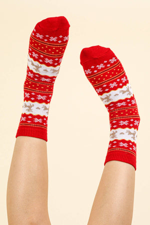 Christmas Graphic Crew Socks