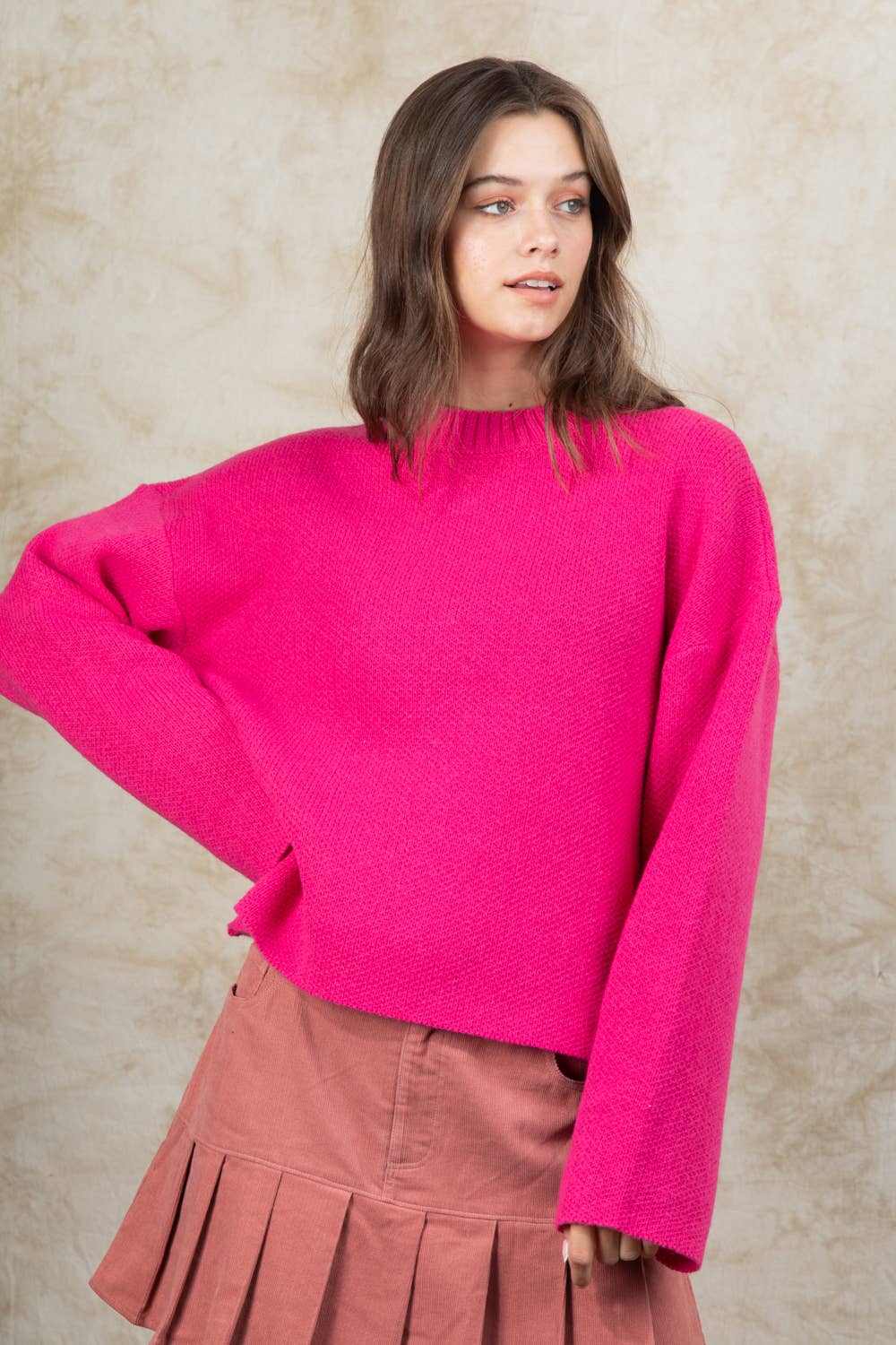 PLUS SIZE Oversized Sweater Top