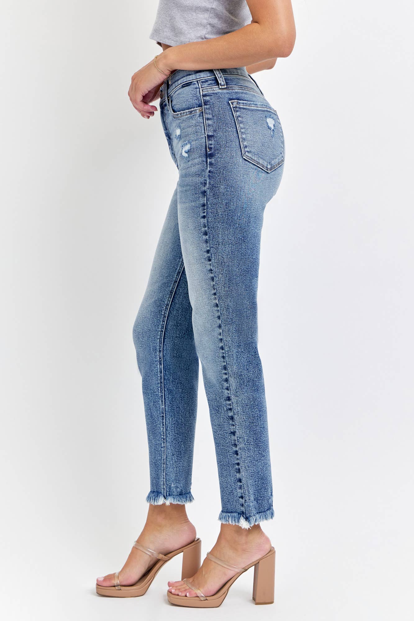 Cello High Rise Mom Jean