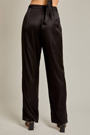 High Waist Satin Pants