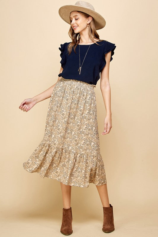 Floral Printed Skirt
