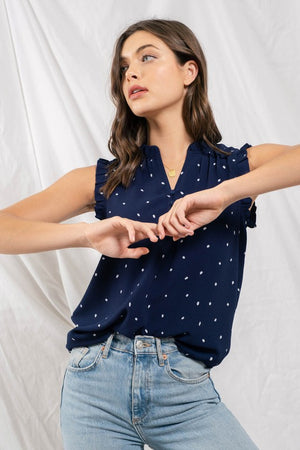Speckled Sleeveless Top