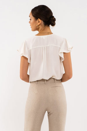 Butterfly Sleeve Woven Top