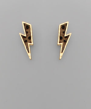 Leather Animal Earrings