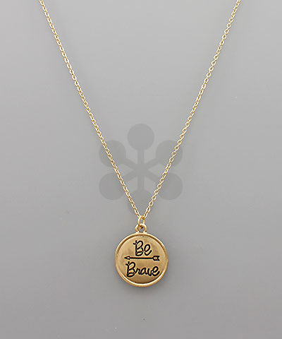 Disc Pendant Necklace