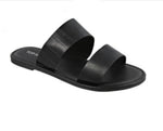 Black & Croc Sandals