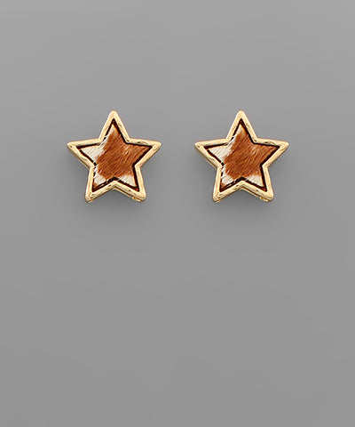 Leather Animal Earrings