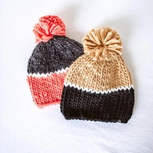 Cozy Color-Block Beanie