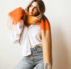 Catie Color Block Scarf