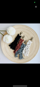 Boho Macramé Keychain