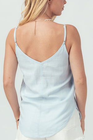 Linen Cami in Lilac