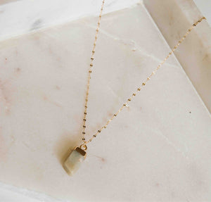 Clear Mind Crystal Stone Pendant Necklace