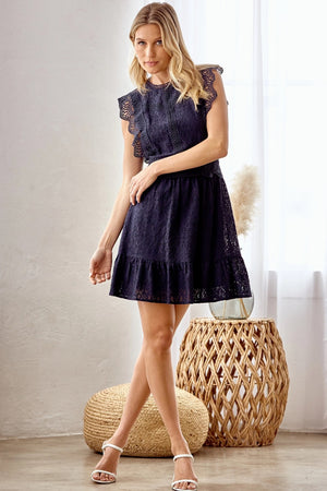 Navy Lace Dress