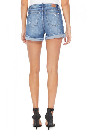 Judy Blue Denim Cuff Shorts Plus