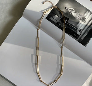 Leyla Long Paperclip Necklace