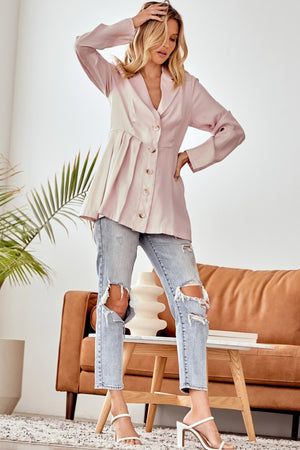 Blush Shimmer Blazer